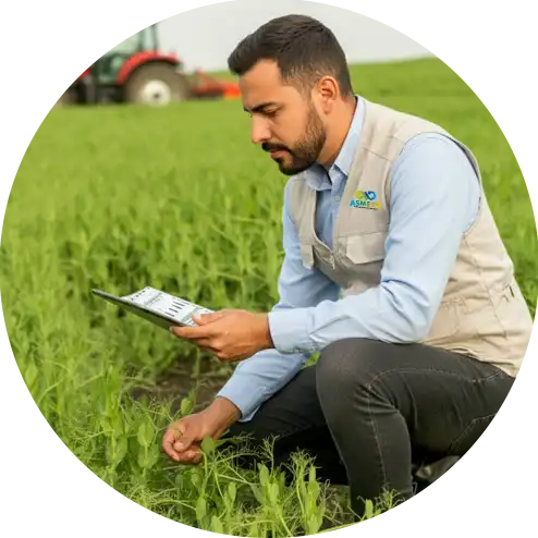 Agroempresario del Meta utilizando herramientas digitales de ASMETA para el seguimiento de proyectos productivos y desarrollo rural.